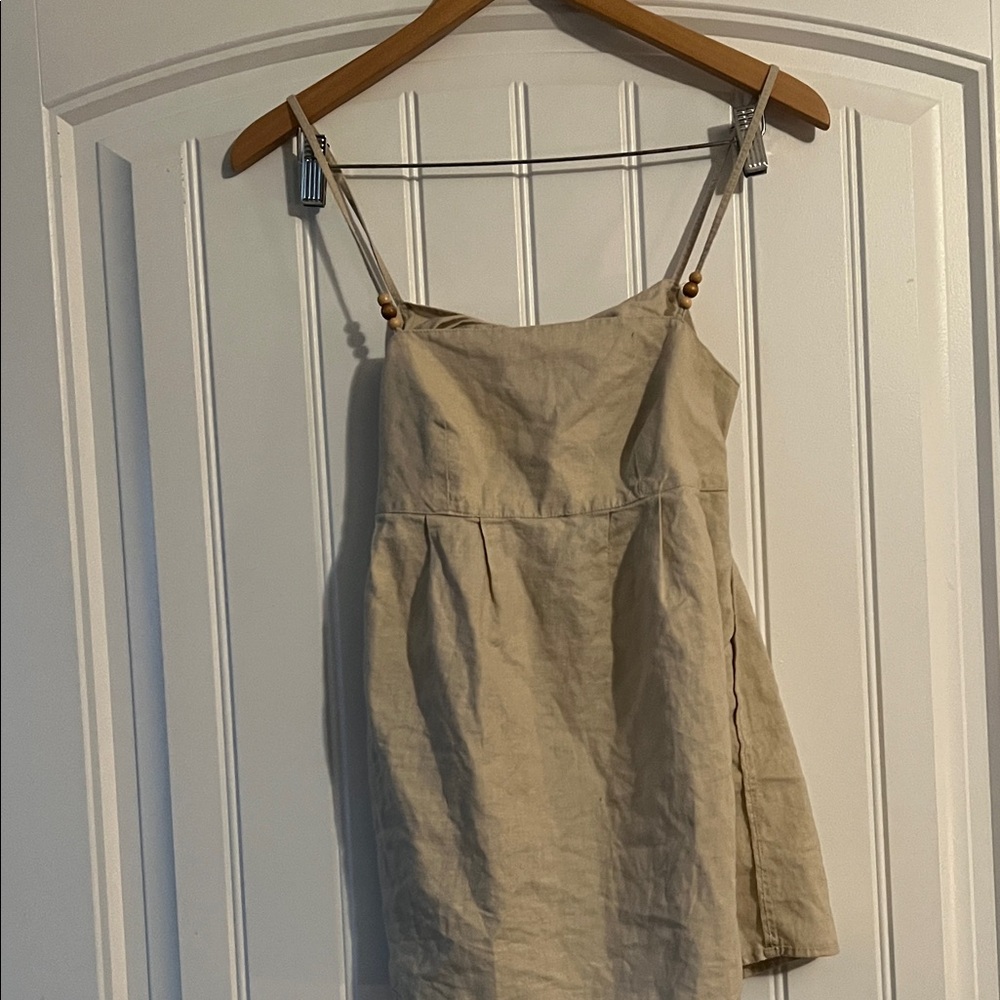 Guess Jeans linen blend Tank Tie back Y2K